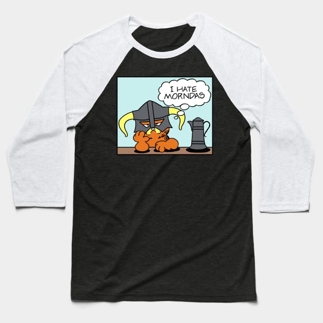 The Lasagnaborn : Fus Ro Nah Baseball T-Shirt by merimeaux